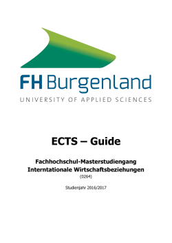 ECTS - FH Burgenland