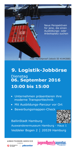 9. Logistik-Jobbörse - Jobcenter team.arbeit.hamburg