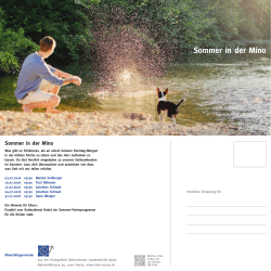 Sommer in der Mino - Minoritätsgemeinde Aarau