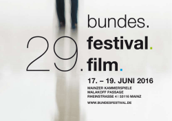 17. – 19. Juni 2016 - Bundes.Festival.Film.