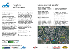 Herzlich Willkommen Spielplan und Spielort