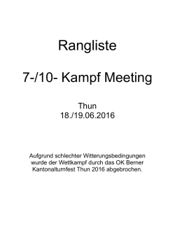 Rangliste