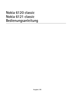 Bedienungsanleitung Nokia 6120 classic - Handy