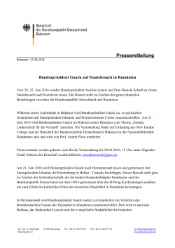 Pressemitteilung - Konsulat der Bundesrepublik Deutschland