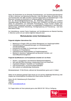 Interne Stellenausschreibung