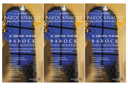 barocknacht barock barock bar - Franziskanerinnen von Sießen