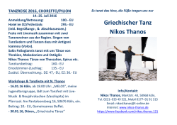 Griechischer Tanz Nikos Thanos