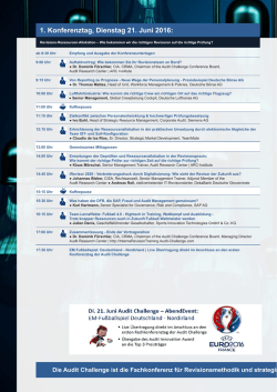 Di. 21. Juni - Audit Challenge