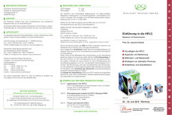 HPLC, Grundlagen - Gesellschaft Deutscher Chemiker