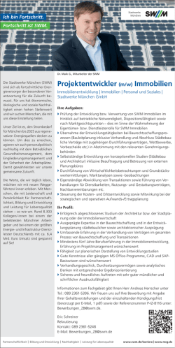 Projektentwickler (m/w) Immobilien - IZ-Jobs