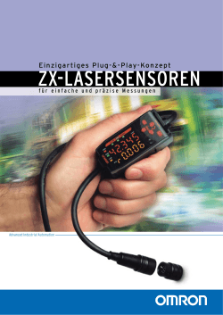 ZX Laser sensor Broschüre