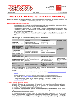 Merkblatt A08 - Kantonale Fachstellen für Chemikalien
