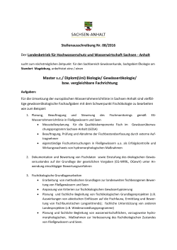 Diplom-Ingenieur/in (FH) - LHW - Sachsen