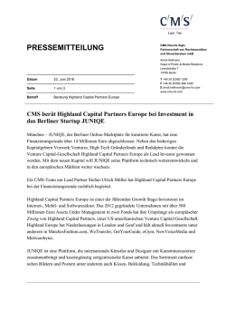 pressemitteilung - CMS Hasche Sigle