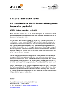 Gr&uuml;ndung_ASCON Corp - Jadeberg Partners AG