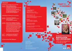 Stadtteiltagflyer 2016 - SPD - Marzahn