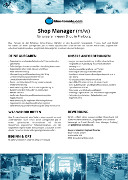 Shop Manager (m/w) - actionsportsJOB.com