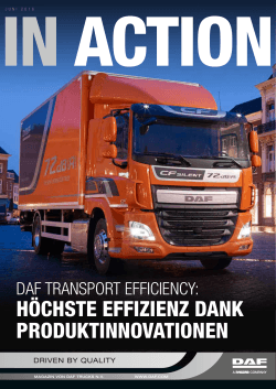 Jetzt neu: DAF in Action – Ausgabe 1 / 2016