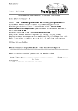 Elternbrief Bundesjugendspiele 2016