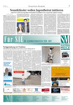 Neuntklässler wollen Jugendbeirat initiieren
