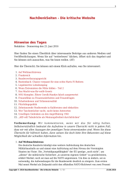 NachDenkSeiten – Die kritische Website