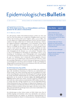 Epidemiologisches Bulletin 24/2016