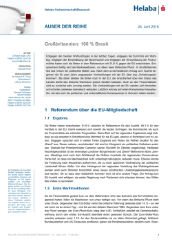 Gro&szlig;britannien: 100 % Brexit