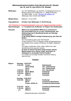 Mehrkampfmeisterschaften Kreis Neunkirchen/St. Wendel am