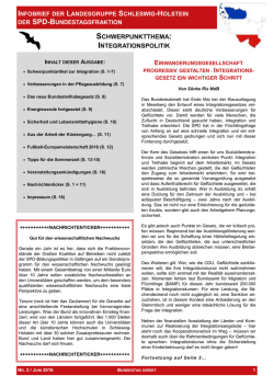 Infobrief Bundestag direkt Nr. 02, Juni 2016