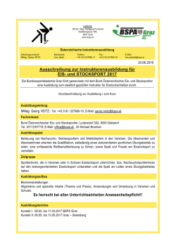 Instruktor Eis- und Stocksport 2017