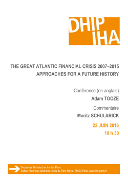 THE GREAT ATLANTIC FINANCIAL CRISIS 2007–2015