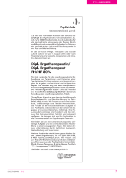 Dipl. Ergotherapeut/in HF/FH 80%