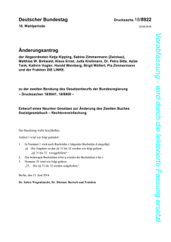 Drucksachen 18/8041, 18/8909 - DIP des Bundestages