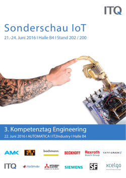 Sonderschau IoT - Kompetenztag Engineering