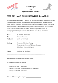 Fest am Haus der Feuerwehr