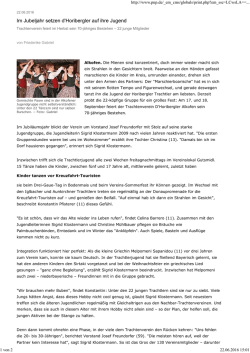 Im Jubeljahr setzen d`Horibergler auf ihre Jugend