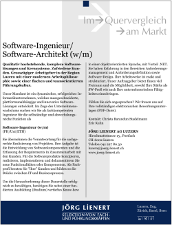 Software-Ingenieur (w/m)