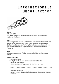 Internationale Fu&szlig;ballaktion