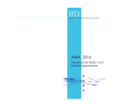 AWA 2016 - Institut für Demoskopie Allensbach
