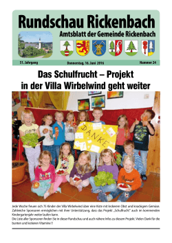 Amtsblatt #24 - Gemeinde Rickenbach