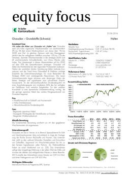Givaudan &ndash; Grundstoffe (Schweiz) Halten