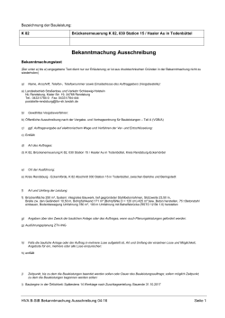 K 82: Brückenerneuerung in Todenbüttel (PDF - Schleswig