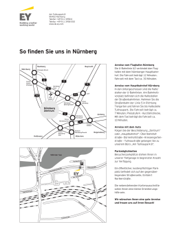 So finden Sie uns in Nürnberg