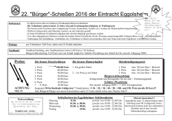 Schießprogramm hier - Eintracht Eggolsheim