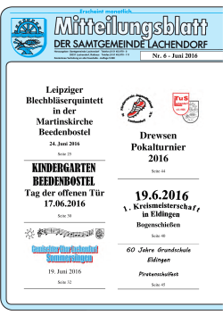 Mitteilungsblatt Juni - Samtgemeinde Lachendorf