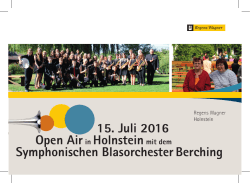 15. Juli 2016 Open Airin Holnsteinmit dem Symphonischen