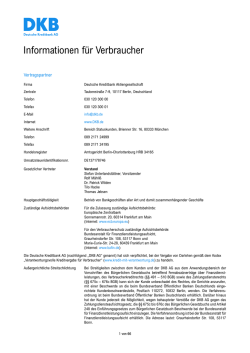 Informationen f&uuml;r Verbraucher