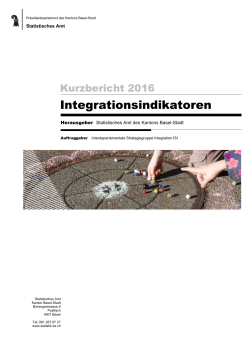 Kurzbericht Integrationsindikatoren 2016 - Kanton Basel