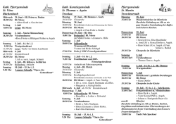 Gottesdienstordnung KW 26 27 /2016