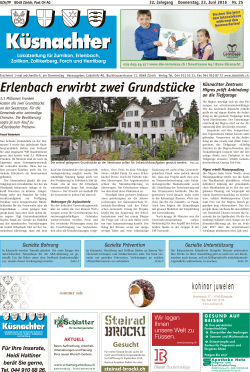Erlenbach erwirbt zwei Grundstücke
